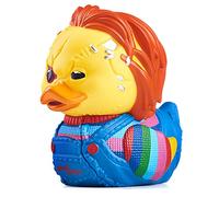 TUBBZ: Chucky - Scarred Chucky Rubber Duck Collectable Toy 9 cm | Official Chucky Merchandise - Boxed Vinyl Figure, Killer Doll Character, Horror Fan Decor & Novelty Duck Gift
