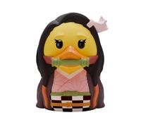 TUBBZ Demon Slayer Nezuko Rubber Duck Anime Merch Collectable Toys 3.5cm | Official licensed product of Demon Slayer Manga Fantasy.Nezuko Vinyl Duck with rare branded bathtub. For décor,display, gifts