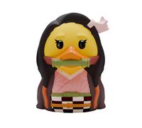TUBBZ Demon Slayer Nezuko Rubber Duck Anime Merch Collectable Toys 3.5cm | Official licensed product of Demon Slayer Manga Fantasy.Nezuko Vinyl Duck with rare branded bathtub. For décor,display, gifts
