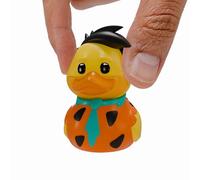 TUBBZ: Flintstones - Fred Flintstone Mini Rubber Duck Collectable Toy 5 cm | Official Flintstones Merchandise - Vinyl Figure with Bathtub Display, Cartoon Character, Fan Decor & Novelty Duck Gift