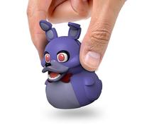 TUBBZ: FNAF - Bonnie Animatronic Mini Rubber Duck Collectable Toy 5 cm | Official FNAF Merchandise - Mini Vinyl Figure with Bathtub Display, Horror Gaming Character, Fan Decor & Novelty Duck Gift
