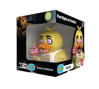 TUBBZ: FNAF - Chica Animatronic Chicken Rubber Duck Collectable Toy 9 cm | Official FNAF Merchandise - Boxed Vinyl Figure for Display, Horror Gaming Character, Fan Decor & Novelty Duck Gift