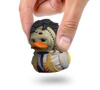 TUBBZ: Horror Texas Chainsaw Massacre Leatherface Mini Rubber Duck Toy 5cm | Official Texas Chainsaw Massacre Merch - Mini Vinyl Figure with Bathtub Display, Slasher Character & Novelty Duck Gift