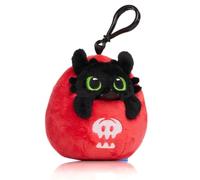TUBBZ: How to Train Your Dragon Toothless Plush Bag Charm Keyring | Official Toothless TUBBZ plush bag charm with clip attachment for bags, backpacks and How to Train Your Dragon fans.