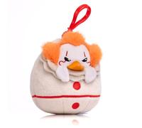 TUBBZ: IT Pennywise Plush Bag Charm Keyring | Official Pennywise TUBBZ plush bag charm with clip attachment for bags, backpacks and horror collectors.