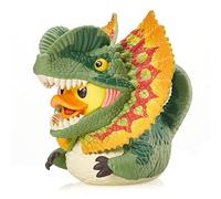 TUBBZ: Jurassic World - Dilophosaurus Rubber Duck Collectable Toy 9 cm | Official Jurassic World Merchandise - Boxed Vinyl Figure, Dinosaur Predator, Fan Decor & Novelty Duck Gift