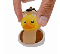 TUBBZ: Looney Tunes - Taz Tasmanian Devil Mini Rubber Duck Toy 5 cm | Official Looney Tunes Merch - Mini Vinyl Figure with Bathtub Display, Cartoon Character, Fan Decor & Novelty Duck Gift