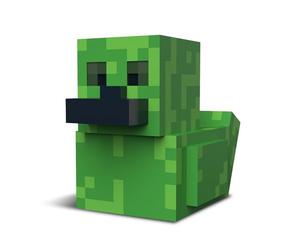 TUBBZ: Minecraft - Creeper Hostile Mob Rubber Duck Collectable Toy 9 cm | Official Minecraft Merchandise - Vinyl Figure with Bathtub Display, Hostile Mob, Gaming Fan Decor & Novelty Duck Gift