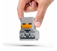 TUBBZ: Minecraft - Skeleton Mini Rubber Duck Collectable Toy 5 cm | Official Minecraft Merchandise - Mini Vinyl Figure with Bathtub Display, Hostile Mob, Gaming Fan Decor & Novelty Duck Gift