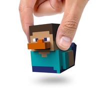 TUBBZ: Minecraft - Steve Mini Rubber Duck Collectable Toy 5 cm | Official Minecraft Merchandise - Mini Vinyl Figure with Bathtub Display, Overworld Hero, Gaming Fan Decor & Novelty Duck Gift