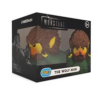 TUBBZ Monsters Wolfman Rubber Duck Horror Merch Boxed 9cm | Official Universal Monsters merchandise, Wolfman Boxed duck in display box. Gift for classic horror fans and collectors.