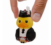 TUBBZ: Scotland Scottish Kilt Souvenir Mini Rubber Duck Collectable Toy 5cm | Vinyl Figure with Bathtub Display - Travel Keepsake, Scottish-Themed Decor, Kilt Souvenir & Novelty Duck Gift