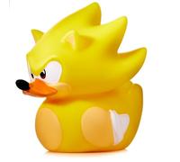 TUBBZ: Sonic - Super Sonic Mini Rubber Duck Collectable Toys 5 cm | Official Sonic Merchandise - Vinyl Figure with Bathtub Display, Golden Hedgehog, SEGA Fan Decor & Novelty Duck Gift