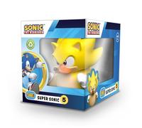 TUBBZ: Sonic The Hedgehog - Super Sonic Rubber Duck Collectable Toy 9 cm | Official Sonic Merchandise - Boxed Vinyl Figure for Display, SEGA Gaming Character, Fan Decor & Novelty Duck Gift