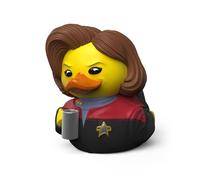 TUBBZ: Star Trek - Captain Janeway Mini Rubber Duck Collectable Toy 5 cm | Official Star Trek Merch - Mini Vinyl Figure with Bathtub Display, Voyager Captain, Sci-Fi Fan Decor & Novelty Duck Gift