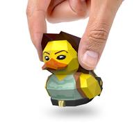 TUBBZ: Tomb Raider - Lara Croft Mini Rubber Duck Collectable Toy 5 cm | Official Tomb Raider Merchandise - Mini Vinyl Figure with Bathtub Display, Gaming Adventurer, Fan Decor & Novelty Duck Gift