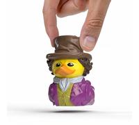 TUBBZ: Willy Wonka - Chocolatier Mini Rubber Duck Collectable Toy 5 cm | Official Willy Wonka Merch - Vinyl Figure with Bathtub Display, Chocolate Factory Character, Fan Decor & Novelty Duck Gift