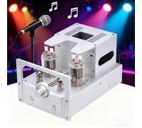 Tube Amplifier, Hi-Fi Audio Stereo Single-end Class, with Bluetooth Function, Tube Amplifier (10WX2), Volume Control Knob, for Passive Speakers, Phones, Tablets, TVs, CD Players