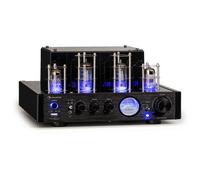 Auna Amp VT Tube Amplifier HiFi Amplifier 2x35W RMS, Stereo Amplifier BT Opt./Coax./AUX-In, Amplifier, black