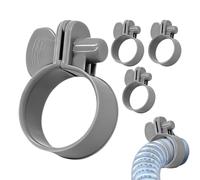 Tube Clamp Set - 4 Pieces Adjustable Replacement Connector Clips Filter Pump Hose Fasteners | Automotive Home Backyard Patio Outdoor Garden Industry Shipping Maintenance Repair Hardware Supplies