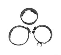 Tube Clamp Set for BR700 BR800 BR450-3pc Hose Clips Kit with Slip Ring for Secure Pipe Fixing Black