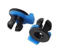 Tube Collet Clamp Clip Set for 3D Printers, 20-Piece ABS Fitting Kit Compatible with 4mm PTFE Tubing and 1.75mm Filament, Blue & Black