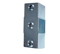 Tube Connector 50 X 50 Mm Cast Iron, Straight 4ways | Galvanized Joint for Greenhouse Canopy Frames