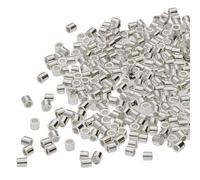Tube Crimp, Silver -2x2mm Bulk Package by Beadsmith