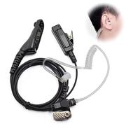 Tube Earpiece Headset Radio Earpiece Air Acoustic Tube Earpiece Headset with Mic Compatible with Motorola DP3400 DP4400 DP4800 DGP4150 XiR-P8200 Xpr-6300 Ideal for Security & Communication
