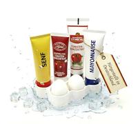 Tube & Egg Holder 2-in-1 - Fridge Organiser for 6 Tubes or 6 Eggs - Order Made by R-Satz Shop