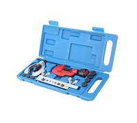 Tube Expander, 10PCS Copper Brake Fuel Pipe Repair Double Flaring Dies Tool Set Clamp Kit Tube Cutter Line