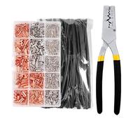 Tube Fitting Crimp Tool - Press Kit Heavy Duty, Pipe Crimping Tool Set, Precision Connection Crimper, Industrial Copper Tube Installation Tools | Electrical Mechanical Maintenance Use