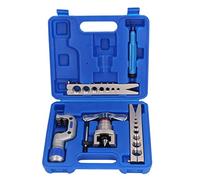 Tube Flaring Tool, 7 Hole Eccentric Cone, Metric and Inch Sizes - Accurate 45° Flaring, Smooth Finish, Ideal for Auto and Pipe Maintenance