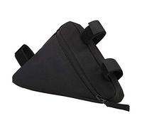 Tube Frame Bag, Eco-Friendly Triangle Bike Bag Suitable for Opening, Zipper Design Suitable for Closing Various Bikes Long Distance Cycling (White Character Black Back)