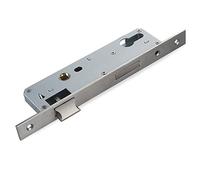 Tube frame lock Mortice lock Narrow 92mm lock Backset 35mm Tube frame lock gate door lock stainless steel garden door mortise lock Direction Adjustable(Size:85x25mm)