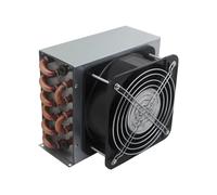 Tube Heat Exchanger For Physical Cooling Condenser Coil Refrigerator Aluminum Fin Heat Exchanger Small With Shell Copper(3x8x200-180mm)