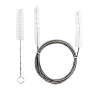 Tube Hose Cleaning Brush Kit - 2 Fine Scrubbers, Reusable Tool with Strong Stainless Steel Bristles and Easy Grip Design | Maintain Your Plumbing Drain