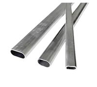 Tube Metal Tubing, 1pcs Flat Oval Aluminum Tube Telescopic Sleeve Special Shaped Pipe Hollow tubing 17x5.4x1 20x10x1x1.2x2 25x7.5x2 25x15x0.8mm(50CMX4-25X11X2MM)