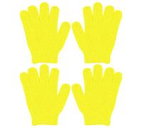 Tube Pate Pack of 4 Exfoliating Shower Gloves Double Sided Exfoliating Bath Gloves Deep Cleansing Dead Skin for Spa Massage Beauty Skin Shower Body Scrubber Bath Accessories Pens (F, A)