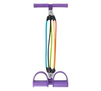 Tube Pedal Resistance Band Set - Multifunction Tension Rope Exercise Equipment with Handles for Sit Up, Leg Arm and Core Workout Elastic Fitness Trainer for Home Office | Gym and Full Body Training