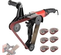 Tube Polisher Sander with Adjustable Speed, Sanding Belts for Metal and Plastic Surface Finishing, Pipe Polishing Tool
