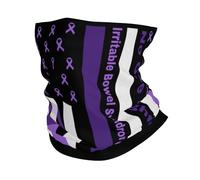 Tube Scarf America Flag Fight Irritable Bowel Syndrome Awareness Magic Headband Dustproof Novelty Neck Gaiter Windproof Half Face Headwear For Skiing Hunting Fishing 25X50 CM