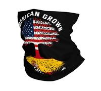 Tube Scarf American Grown With Spanish Roots Spain Flag Headband Windproof Half Face Scarf Uv Protection Neck Gaiters For Tennis Jogging Hunting 25X50 Cm