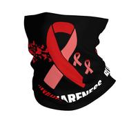 Tube Scarf Blood Awareness Ribbon Neck Gaiters Balaclava Magic Headband Dustproof Half Face Scarf For Jogging Hunting Skiing 25X50 Cm