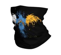 Tube Scarf Canary Islands Eagle Flag Magic Headband Multifunctional Half Face Scarf Uv Protection Novelty Neck Gaiter For Hunting Skiing Tennis 25X50 CM