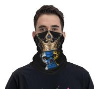 Tube Scarf Canary Islands Flag Half Face Scarf Multifunctional Magic Headband Uv Protection Half Face Headwear For Skiing Jogging Tennis 25X50 Cm