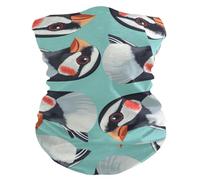 Tube Scarf Cute animal Finch Bird Teal Premium Face Cover Multifunctional Facial Decoration for Outdoor Men 26X30cm