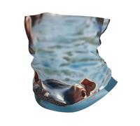 Tube Scarf Cute Hippos Multifunctional Half Face Headwear Comfortable Face Shield For Outdoor Running Climbing