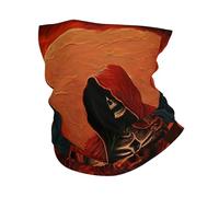 Tube Scarf Death Grim Reaper Rock Guitar Red Half Face Scarf Multifunctional Headband Dustproof Half Face Headwear For Hunting Skiing Tennis 25X50 Cm