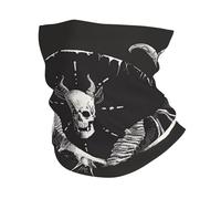 Tube Scarf Demon Skulls 6 Mystical Magic Gothic Satan Hell Black Anitdust Face Cover Stylish Bandana for Workout Sports 26X30cm